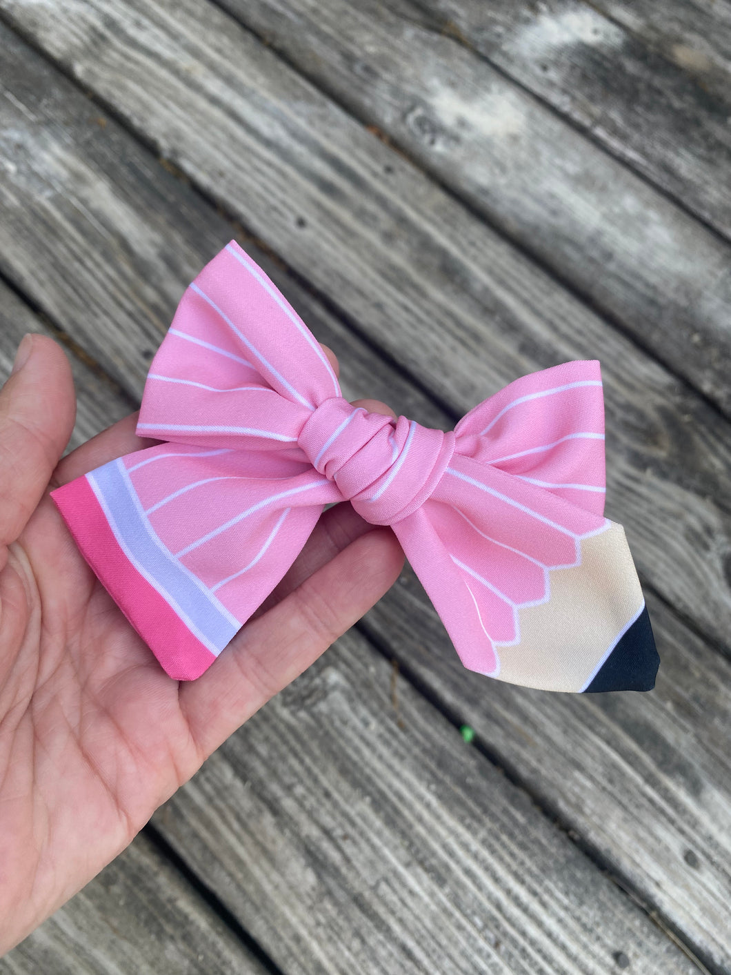 Pink Pencil Bow