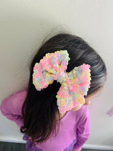 Easter Basket SEQUIN Hair Bow