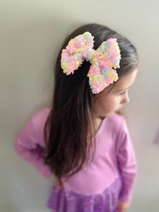 Easter Basket SEQUIN Hair Bow