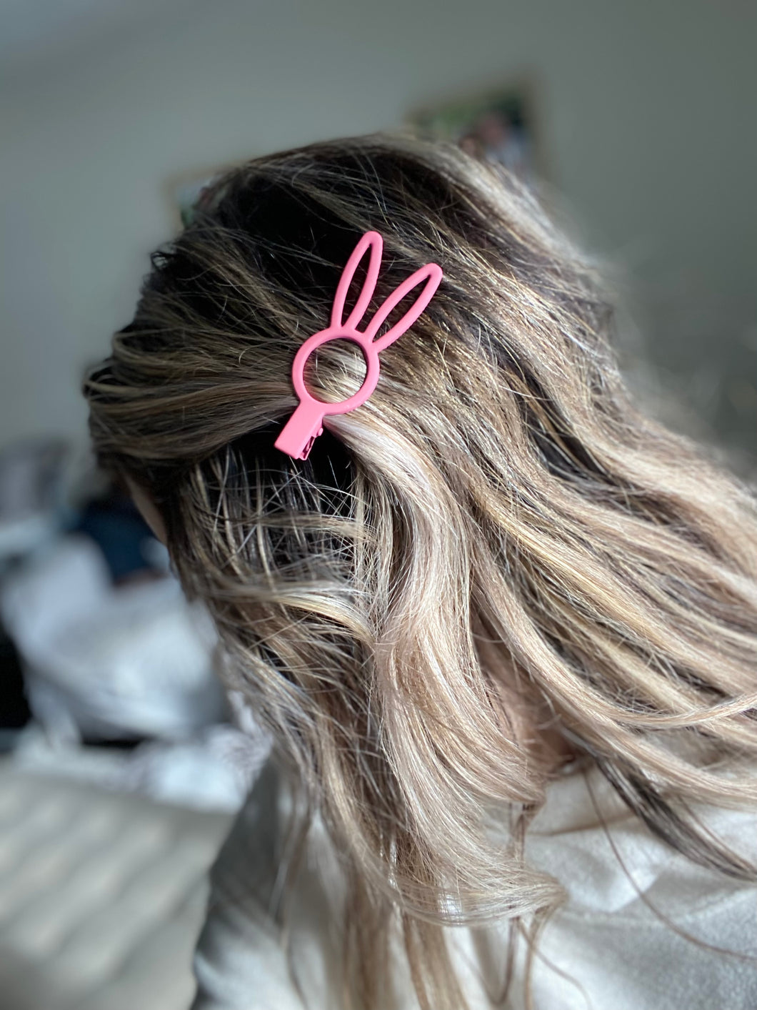 {NEW} Silhouette Bunny Clip Rose Pink